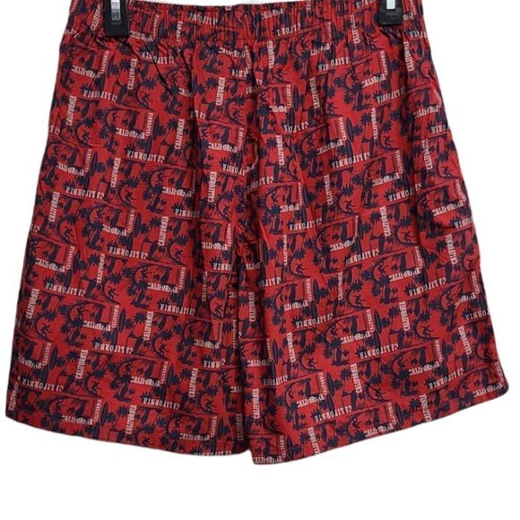 Jockey Men's Beach Shorts in Red Size Large - Picture 2 of 5